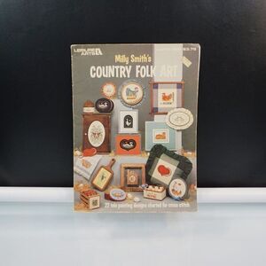 Milly Smiths Country Folk Art 1983 Cross Stitch Pattern Leaflet 286 Cats Pig Hen